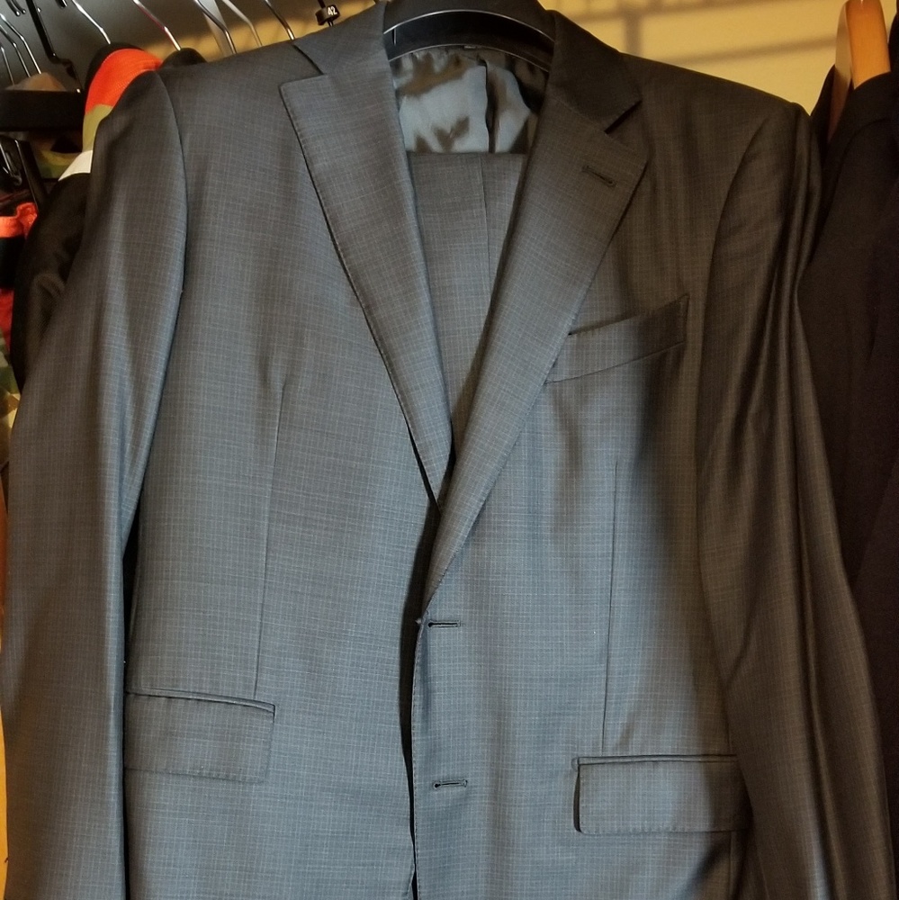 Ermenegildo Zegna Charcoal check suit